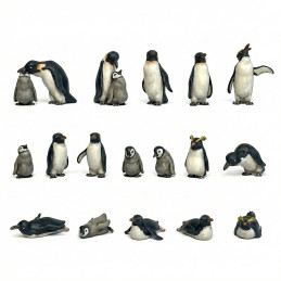 Set de pingouins miniatures pour maquettes 1:48–1:35 | Set de pingouins en résine 3D