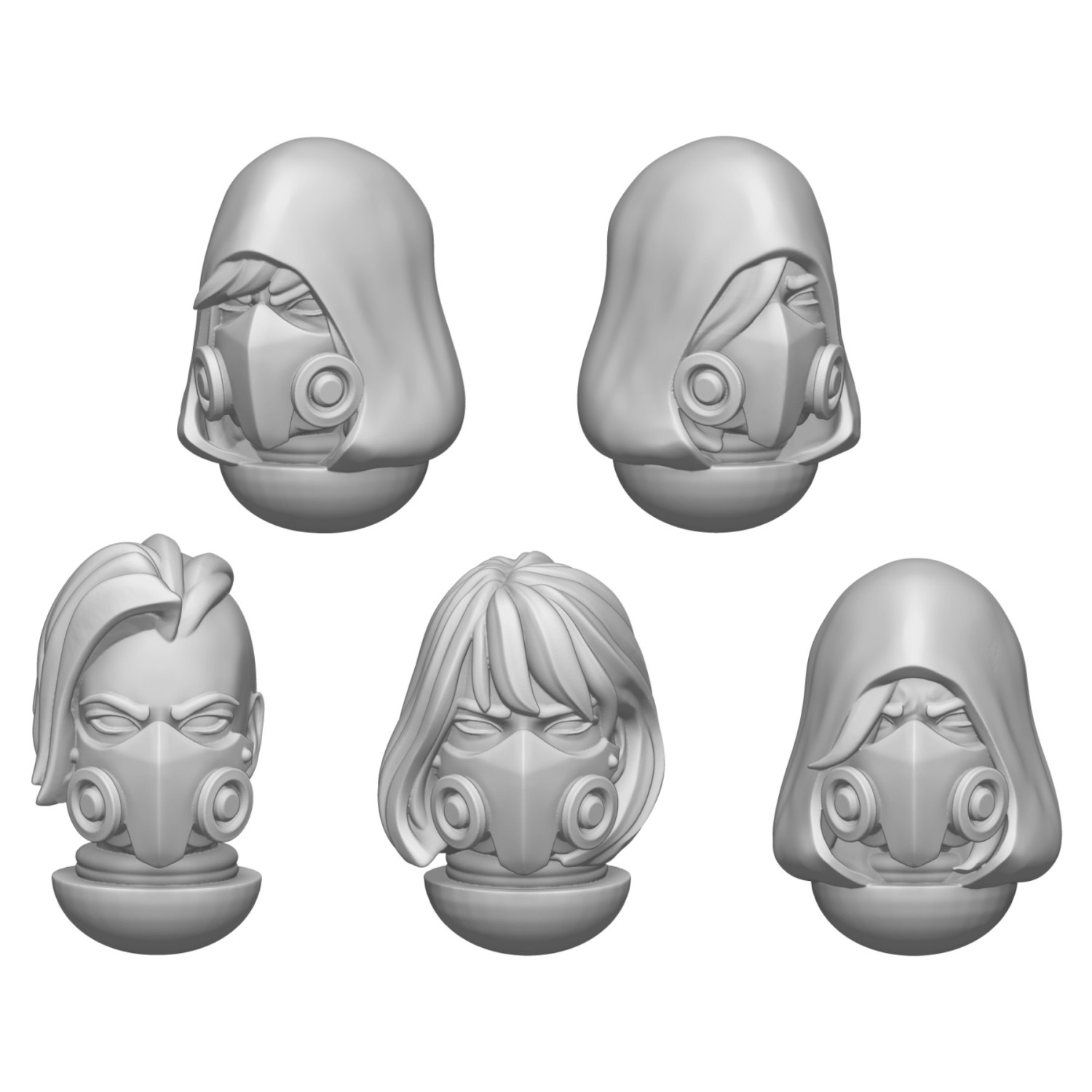 DakkaDakka - Battle Sisters of Repentance Masked Heads