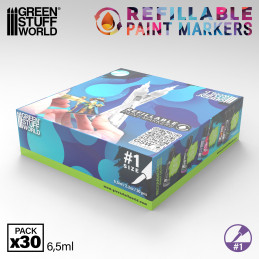 Caja Rotuladores Recargables 1 (x30) | Marcador rellenable