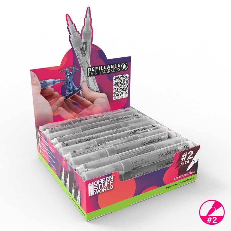 Box mit Nachfüllbare Marker 2 | Nachfüllbare Stifte