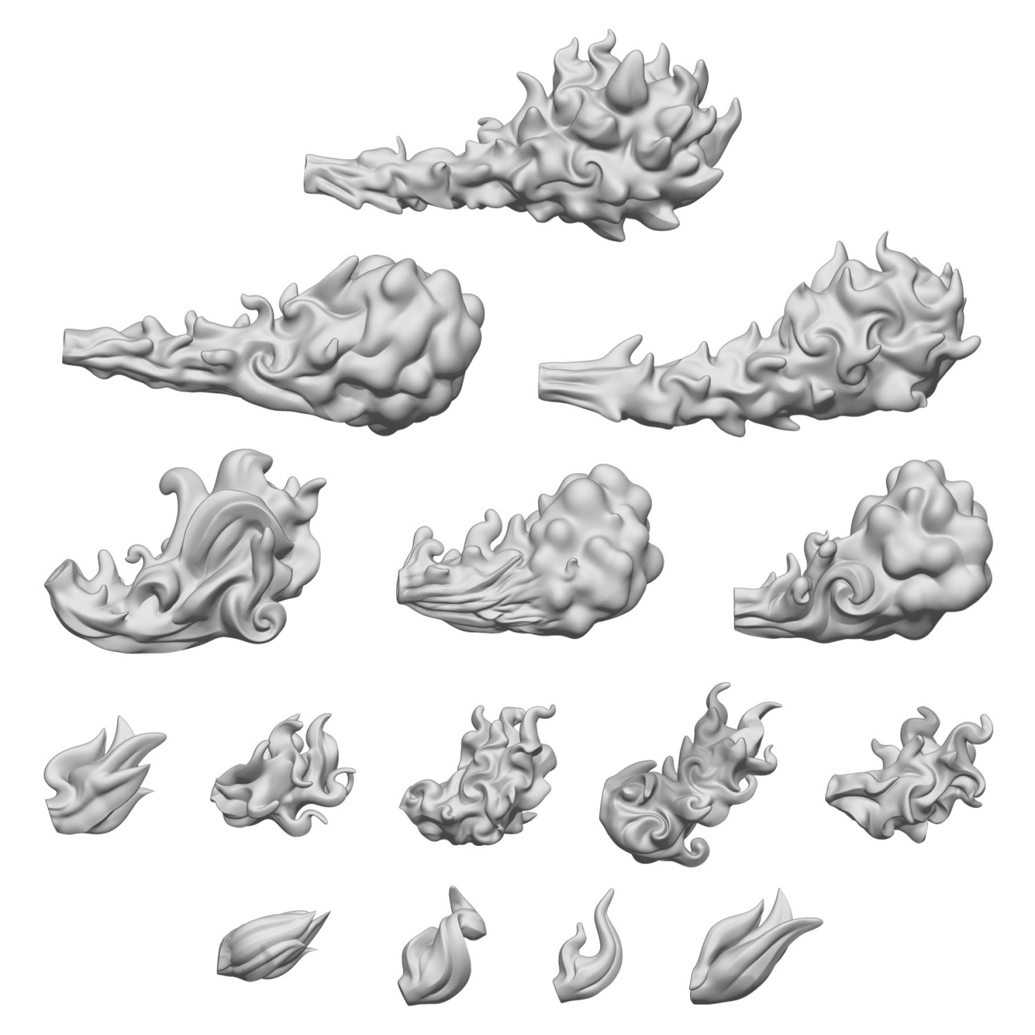 Set imprimé en 3D - Effet de lance-flammes | Effets spéciaux et Effets de tir