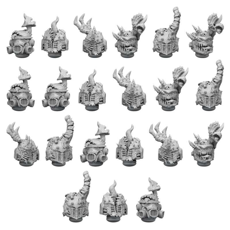 DakkaDakka - Pandemonium - Cascos de Nurgle Artículos de resina