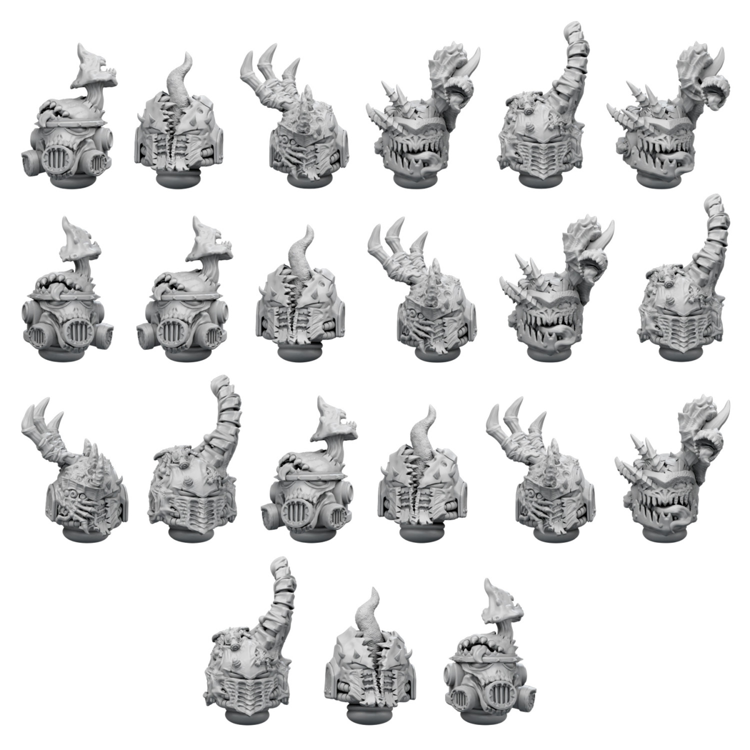 DakkaDakka - Pandemonium - Casques de Nurgle | Articles en résine