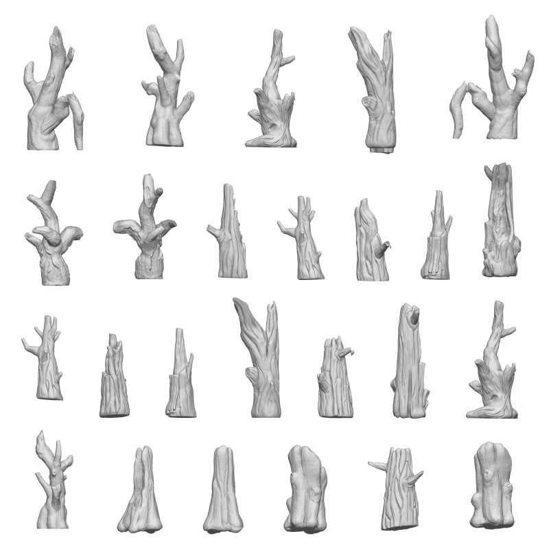 3D-Druckset - Gestorbene Äste 3D-Druckset - Gestorbene Äste