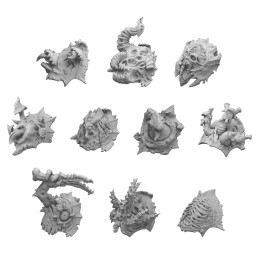 DakkaDakka - Pandemonium - Hombreras Nurgle 03 Artículos de resina