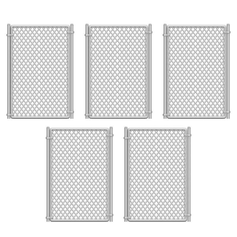 Vallas simple torsión | verja metalica impresa en resina 3D para Wargames