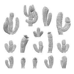 3D printed set - Saguaro Cactus | Plants and vegetation