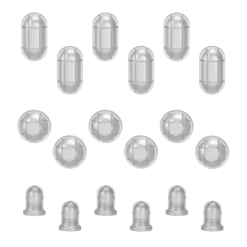 Set stampato in 3D - Luci industriali - Grandi | Bits in Resina Trasparente Set stampato in 3D - Luci industriali - Grandi | Bits in Resina Trasparente