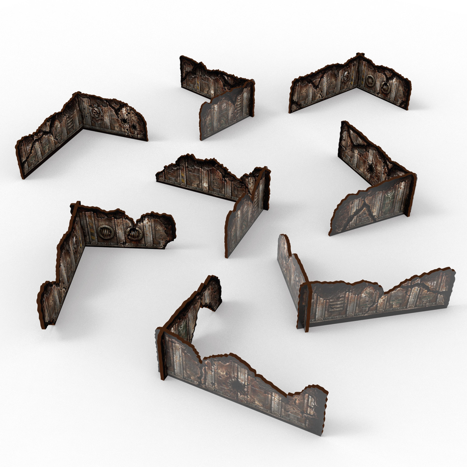 Murs bas prépeints Matched Play pour Warhammer competitive compatible avec les tournois Warhammer 40k compétitifs