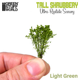 Tall Shrubbery - Light Green | Scenery and Resin