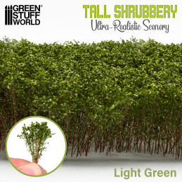 Tall Shrubbery - Light Green | Scenery and Resin