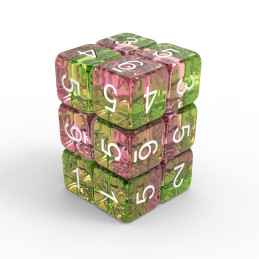 12x D6 16mm Dés de Jeu - Rose clair