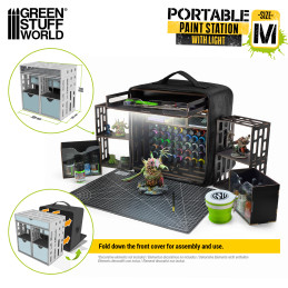 Estación de pintura portatil para miniaturas y modelismo | Portable Paint Station