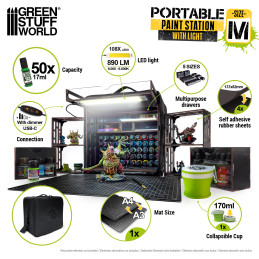 Station de peinture portable pour peindre figurines Warhammer | Portable Paint Station