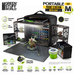Station de peinture portable pour peindre figurines Warhammer | Portable Paint Station