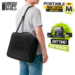 Estación de pintura portatil para miniaturas y modelismo | Portable Paint Station