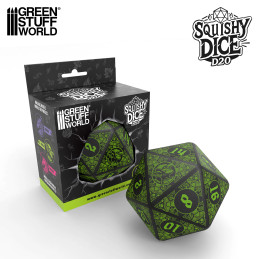 Squishy D20 Dice - GOBLIN for Dnd and board games