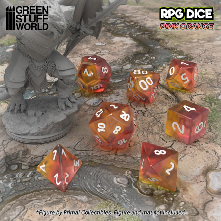 Dés Elfiques Transparents Et Rouges – Lot De 7 Dés Polyédriques Pour Jeux De Rôle