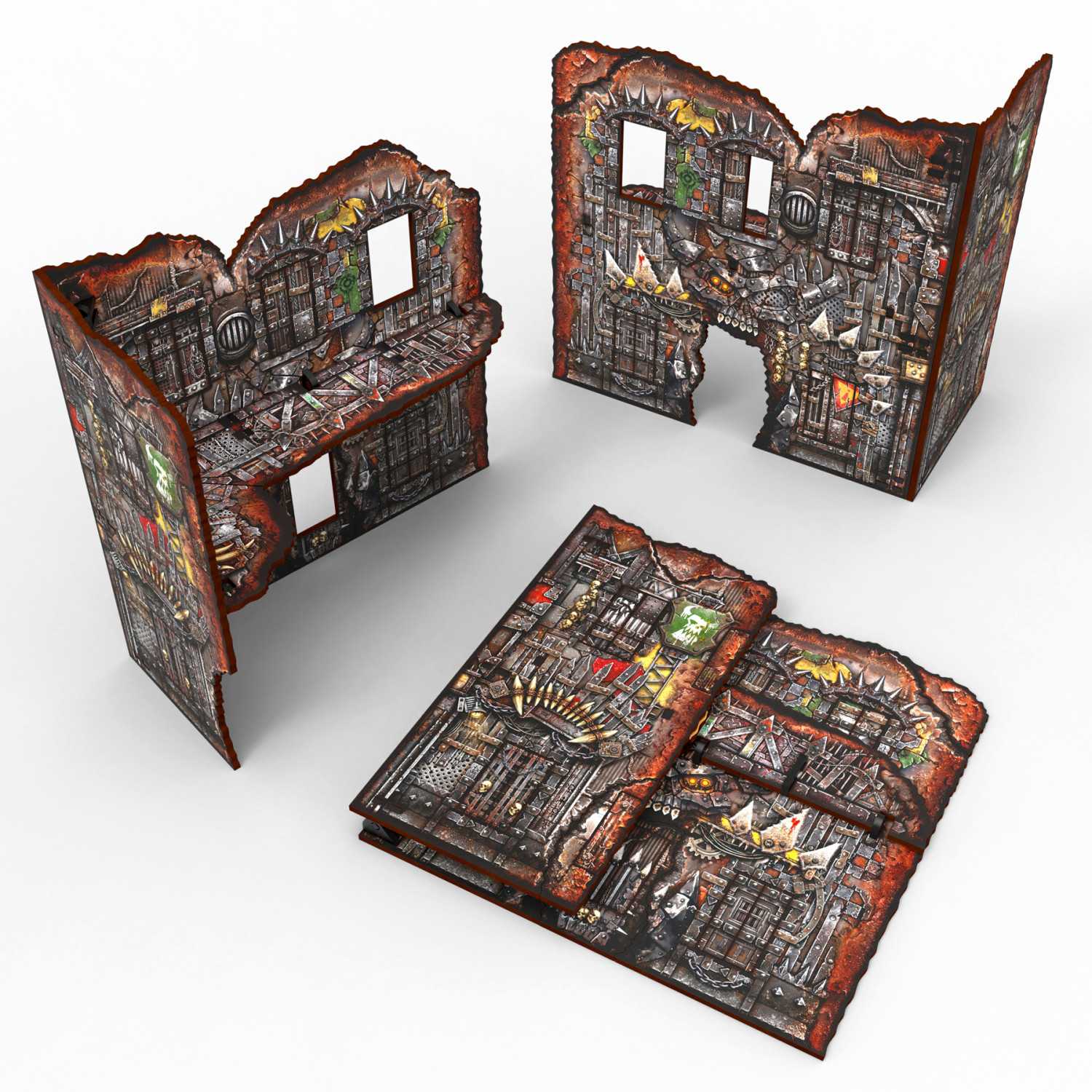 Ruine grande en forme de L pliable prépeinte Matched Play - Orks Ruine grande en forme de L pliable prépeinte Matched Play - Orks