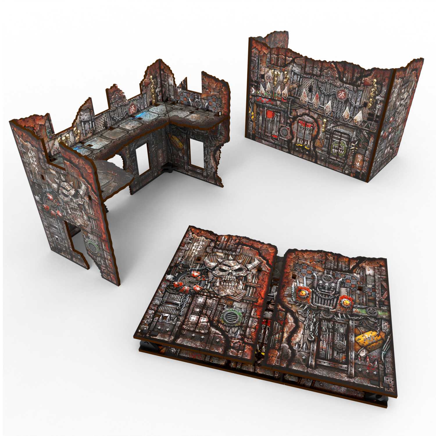 Matched Play Pre-Painted Foldable U-shaped Ruin - Orks Matched Play Pre-Painted Foldable U-shaped Ruin - Orks