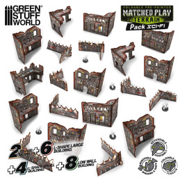 Pack de décors Matched Play pliables prépeints - Orks