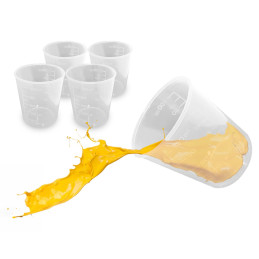 5x Vasos Medidores Desechables 100ml | Vasos Desechables
