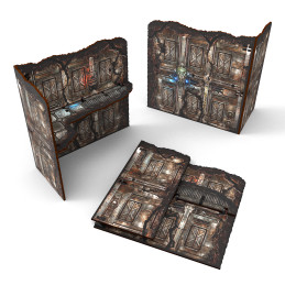 Ruine Grande en forme de L pliable prépeinte Matched Play - Sci-Fi