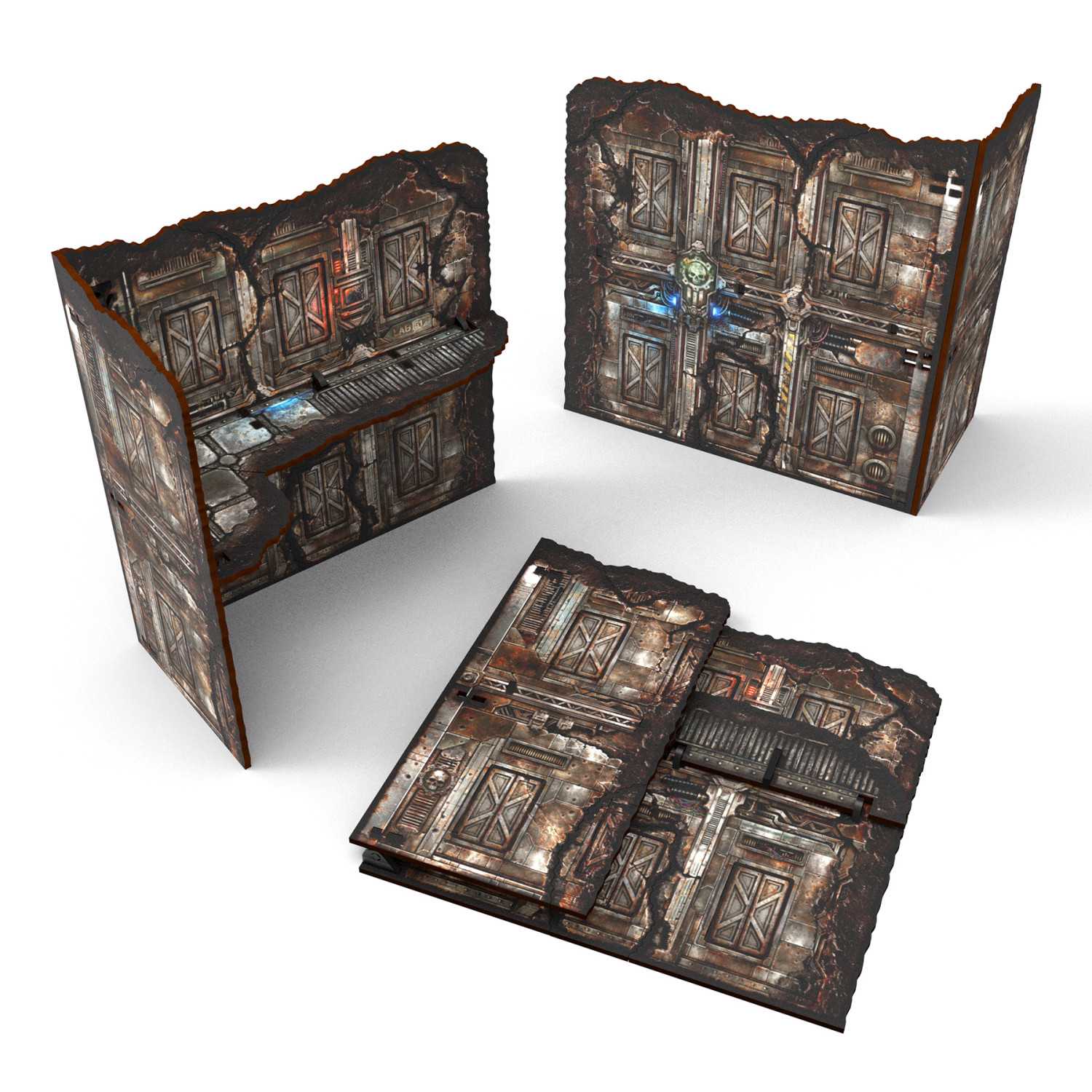 Ruina plegable Grande en L prepintada Matched Play - Sci-fi