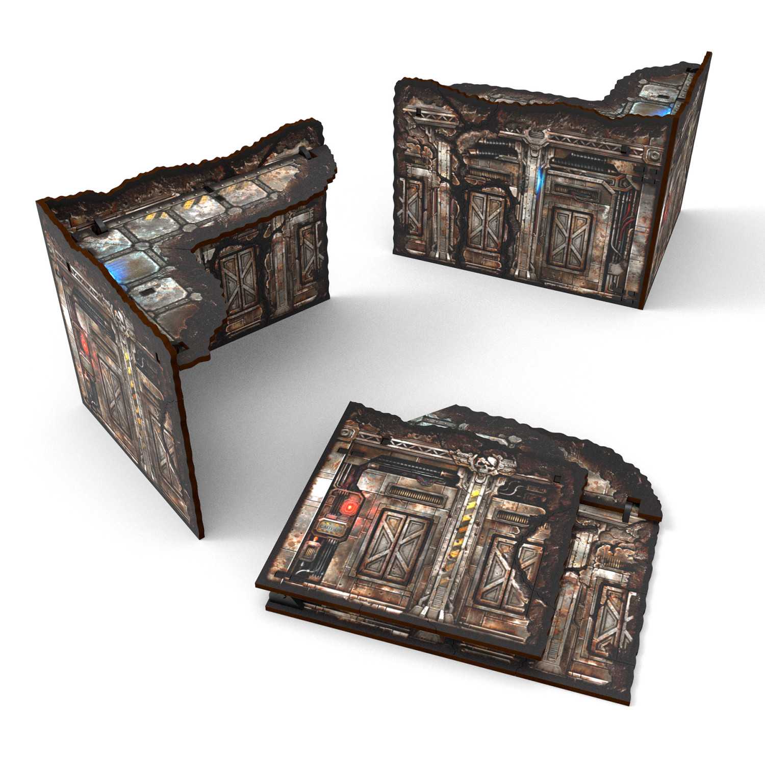 Ruina plegable Pequeña en L prepintada Matched Play - Sci-fi