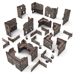 Pre-Painted Foldable Matched Play terrain pack - Orks