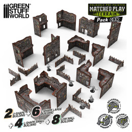 Pack di scenografia Orchi Matched Play pieghevole e preverniciata