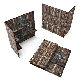 Vorbemalte zusammenklappbare WTC-Ruine mit drei Etagen - Sci-Fi