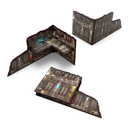 Pre-Painted Foldable Two-Story WTC Terrain Ruin - Sci-fi