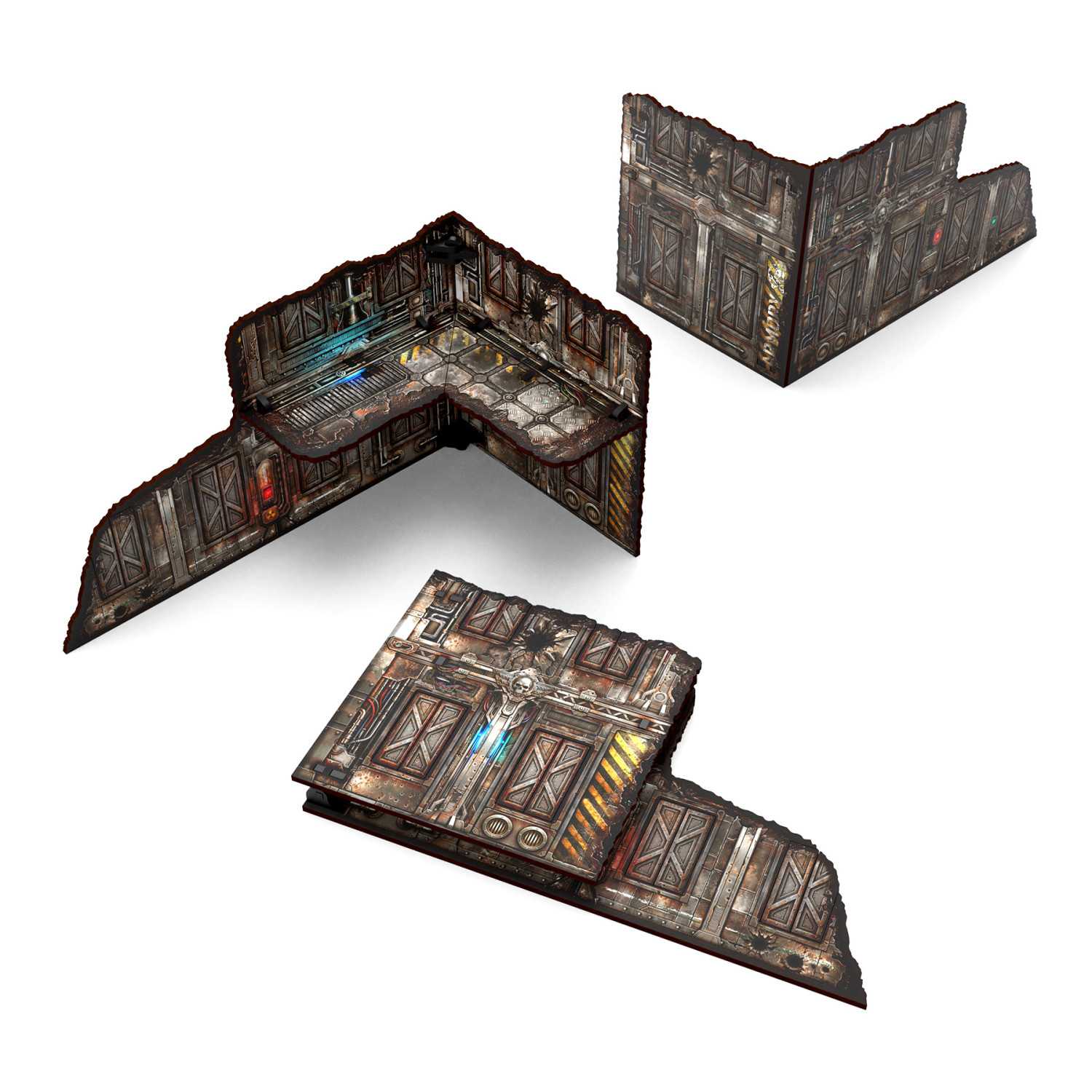 Pre-Painted Foldable Two-Story WTC Terrain Ruin - Sci-fi