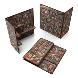 Pre-Painted Foldable Three-Story WTC Terrain Ruin - Orks