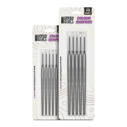 Modellierpinsel - Colour Shaper - Grösse 0 und 2 - WEISS WEICH