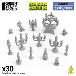 Candle holders | Resin bits for scale models Candle holders | Resin bits for scale models