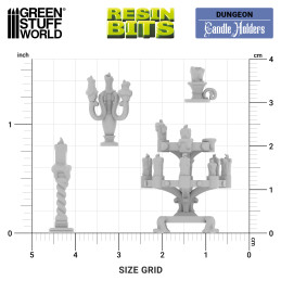 Kerzenhalter mit Kerzen | Resin-Bitz für Modelle