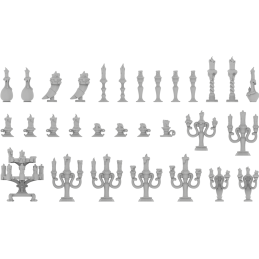 Candle holders | Resin bits for scale models Candle holders | Resin bits for scale models