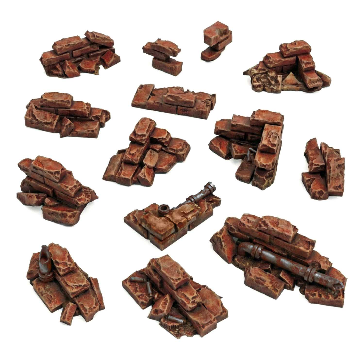 Brick wall ruins 1:48 | Resin bits for scale models Brick wall ruins 1:48 | Resin bits for scale models