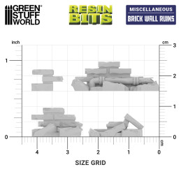 Ziegelmauer-Ruinen 1:48 | Resin-Bitz für Modellbau Ziegelmauer-Ruinen 1:48 | Resin-Bitz für Modellbau