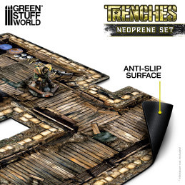 Trenches - Neoprene Terrain Set | Compatible with Trench Crusade