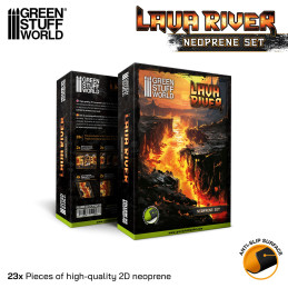 Río de Lava - Set de Terreno Neopreno Escenografía de Neopreno