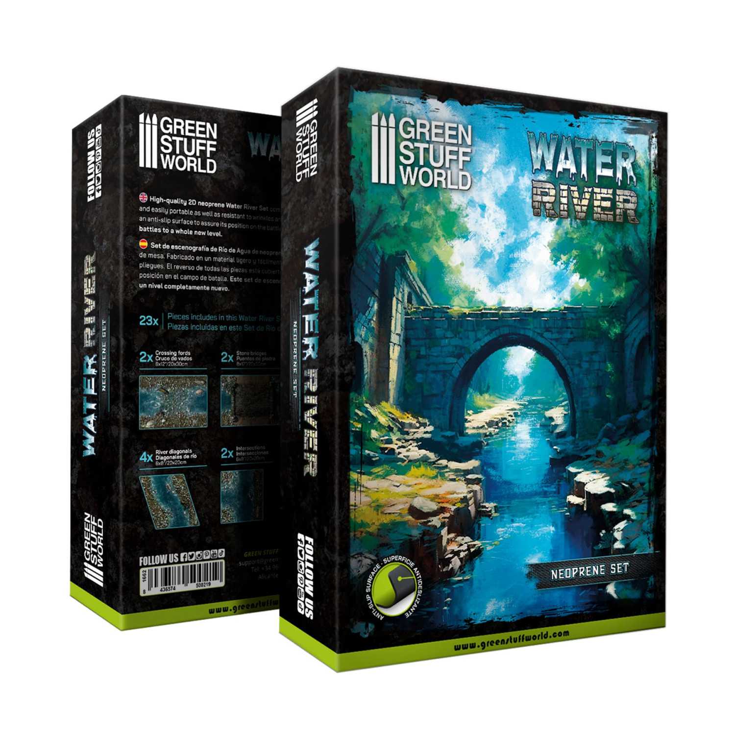 Rivière d'Eau - Set de Terrain Neoprene | Terrains pour Maquettes et Modélisme