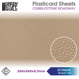 Plancha Plasticard -Calzada Empedrada Plancha Plasticard -Calzada Empedrada