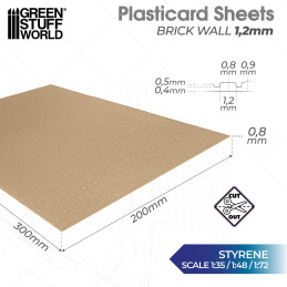 Plasticard - Brick Walls 1,2mm