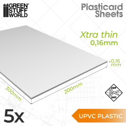 uPVC Glatte Plastikcard 0.16mm - 5 platten | Glatte Platten uPVC Glatte Plastikcard 0.16mm - 5 platten | Glatte Platten