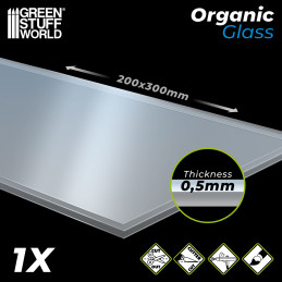 Organic GLASS Sheet - Clear | Textured Sheets