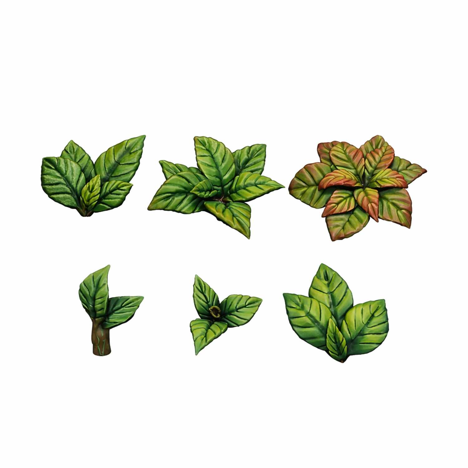 Set imprimé en 3D - Feuilles longues | Plantes et végétation Set imprimé en 3D - Feuilles longues | Plantes et végétation
