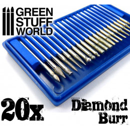 Diamond Burr Set with 20 tips | Engraving tools